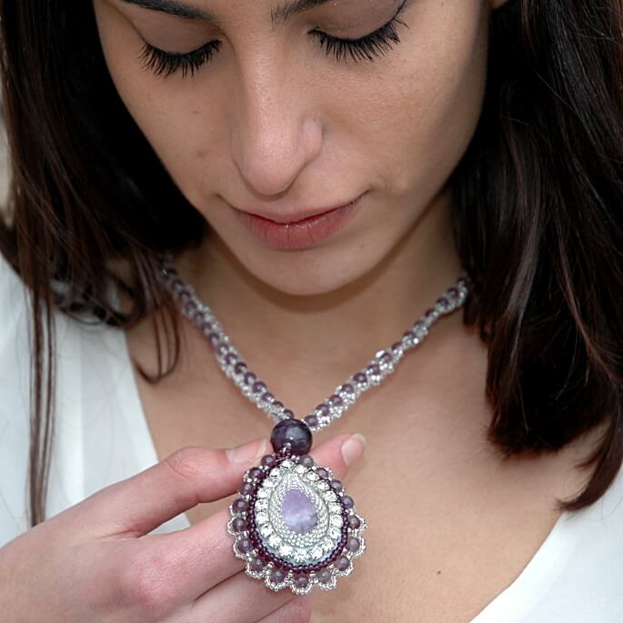 Колие Gentle Amethyst